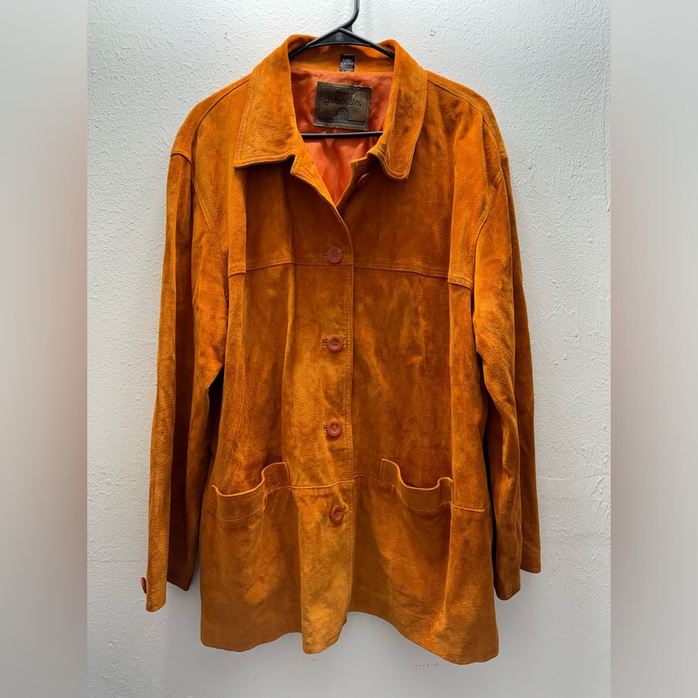St Johns Bay genuine suede leather jacket
